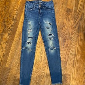 AMERICAN EAGLE hi-rise jegging super stretch